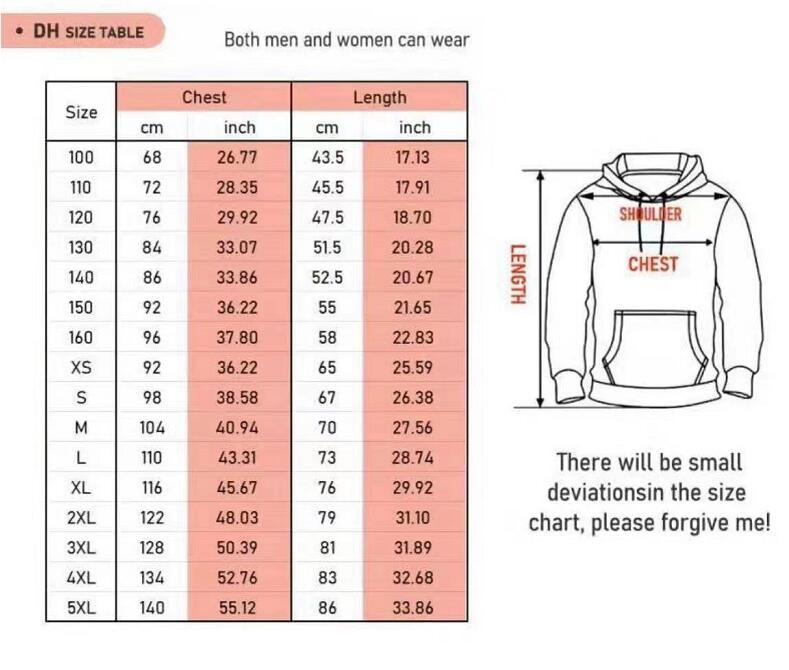 size table