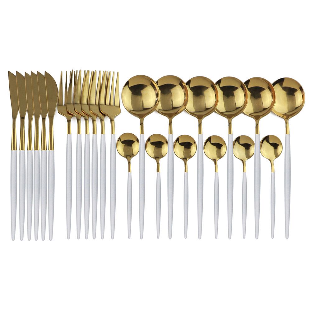 24PCS Weißgold