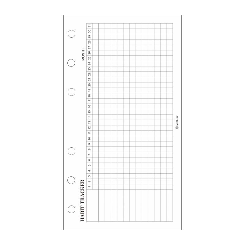 Tracker-40 Sheets-A7-80x120mm