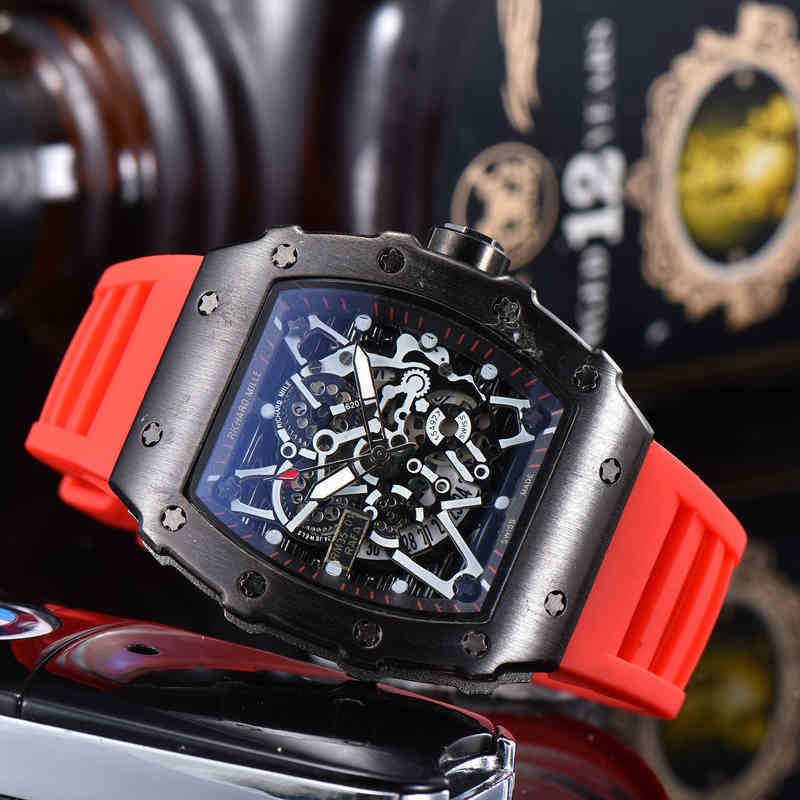 black shell red watch band