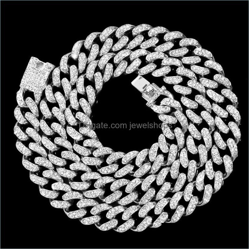 Gold de corrente cubana de 13 mm 28 polegadas (71 cm)