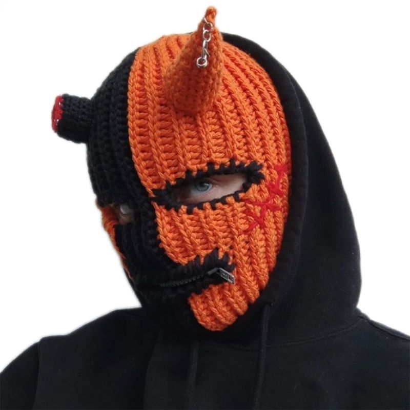 orange black zipper