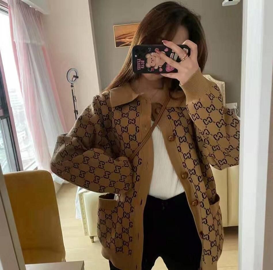 Women Guccie Knit Designer Pattern Woman Knitted Cardigans From Qinminjie503, $8.11 DHgate.Com