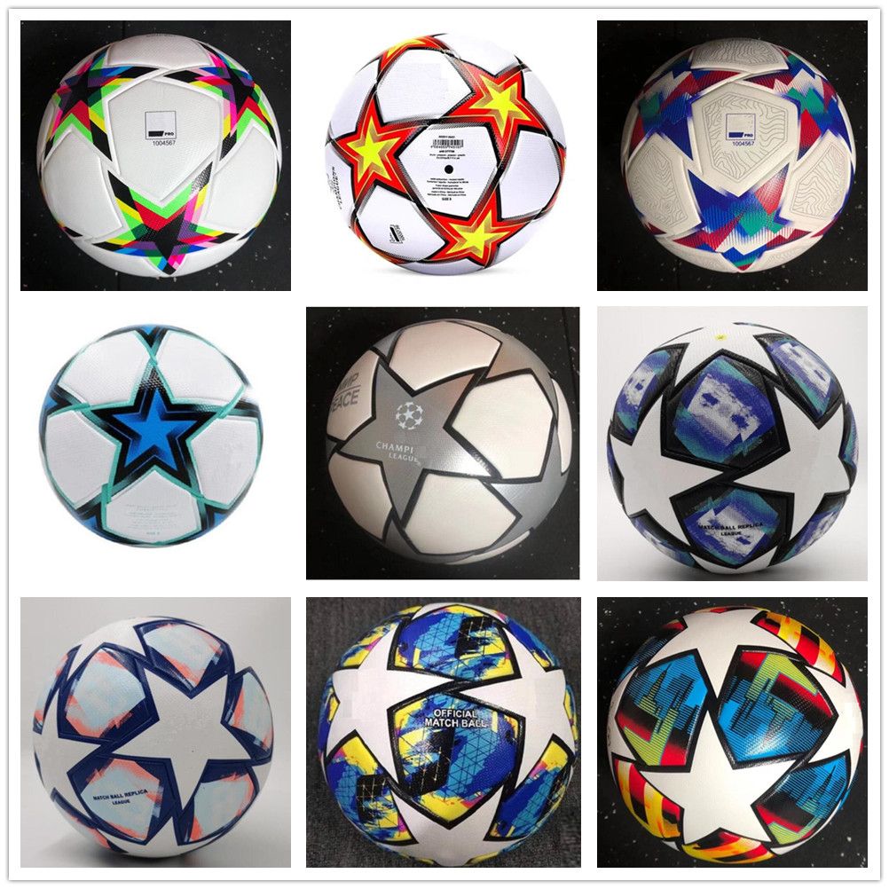 New Top quality New 21 22 22 European champion size 5 Soccer ball 2021 2022  2023 Final KYIV PU balls granules slip-resistant football