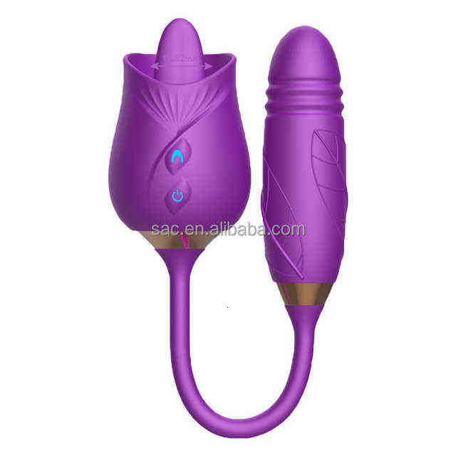 52163 Purple Tongue Dildo