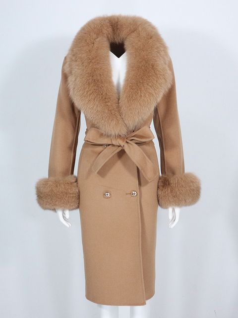 big fur dark camel