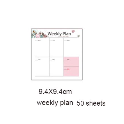 50sheets Weekly Plan