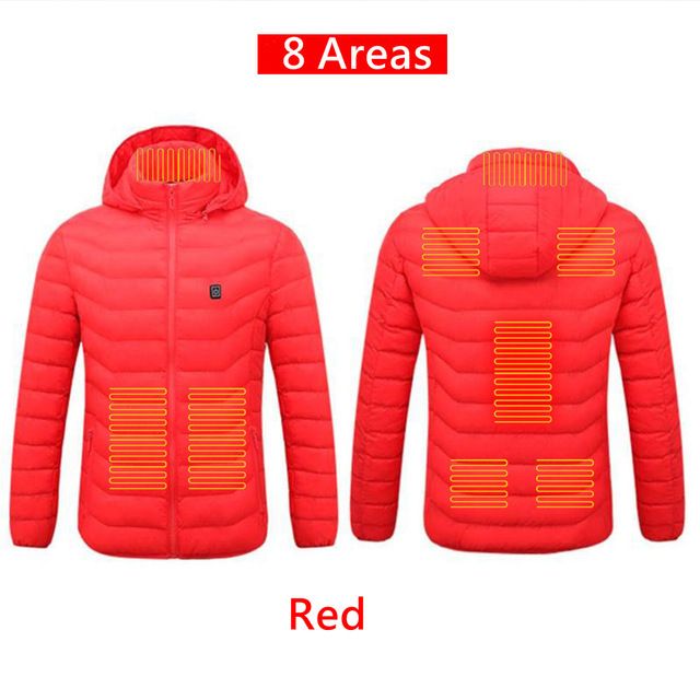 8 Areas heated Red