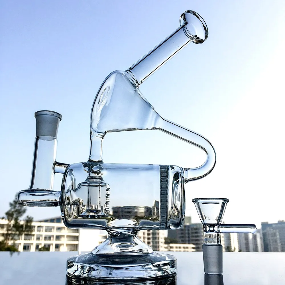 clear bong with bowl
