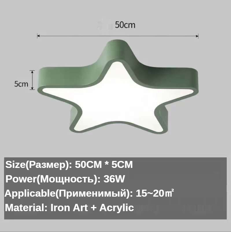 Grön-50 cm vit ingen fjärrkontroll