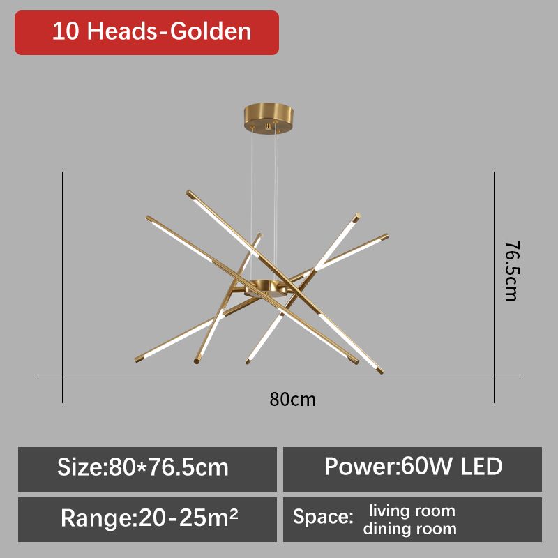 10Heads-80x76.6cm Black x Gold