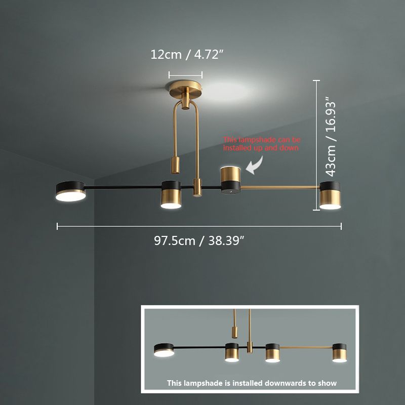 4 têtes 110v 3 Température de couleur