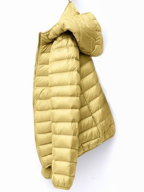 straw yellow hooded