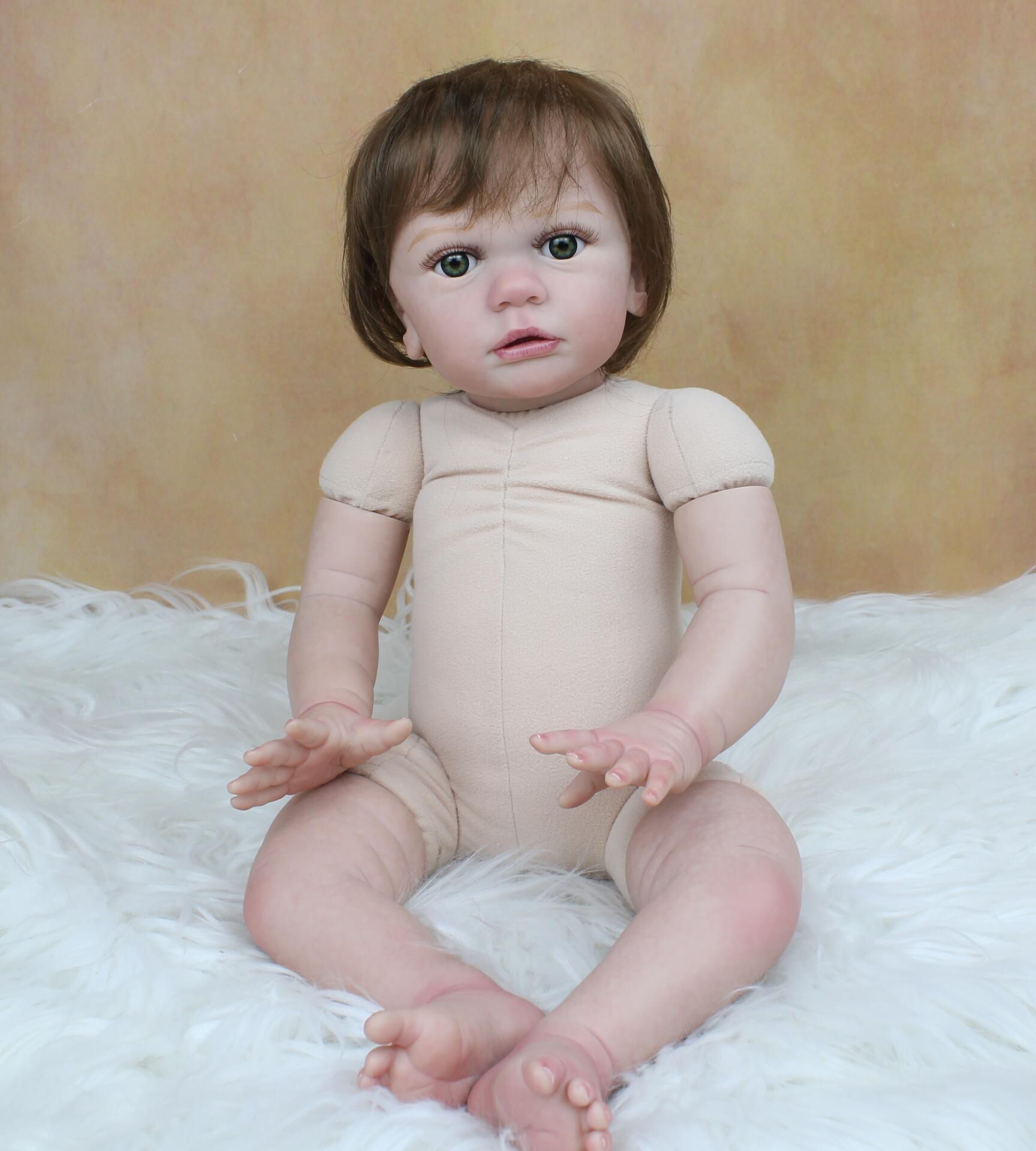 60 cm Naked Doll-Blue Eyes Doll12