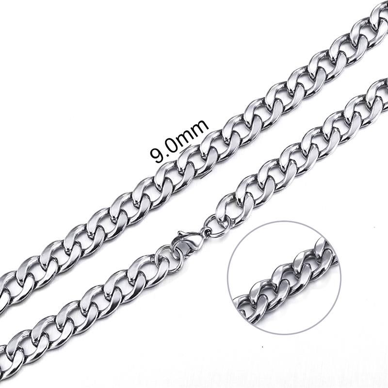 9mm Silver 50cm