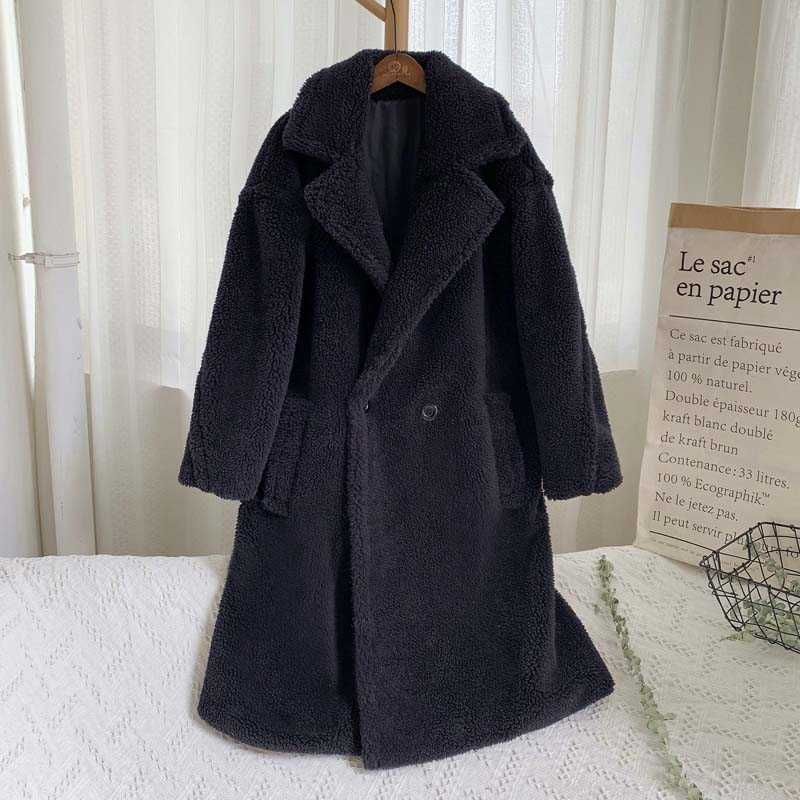 black teddy coat