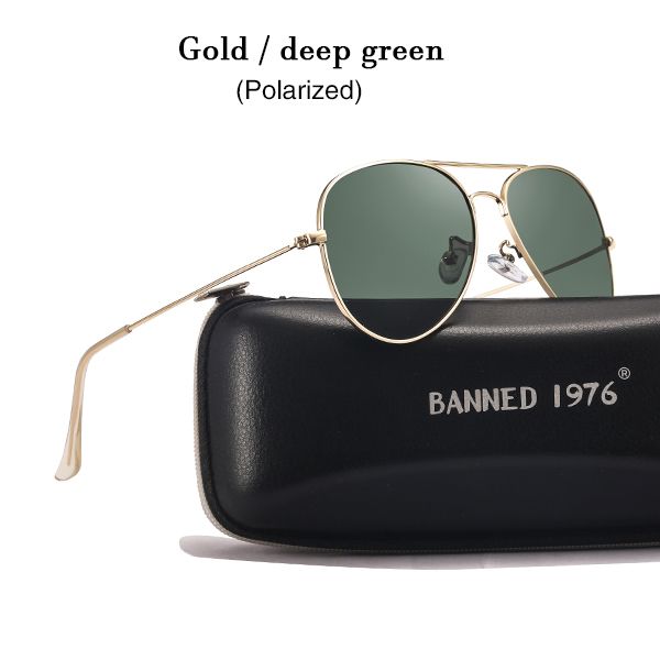Gold Deep Green-Leather Case