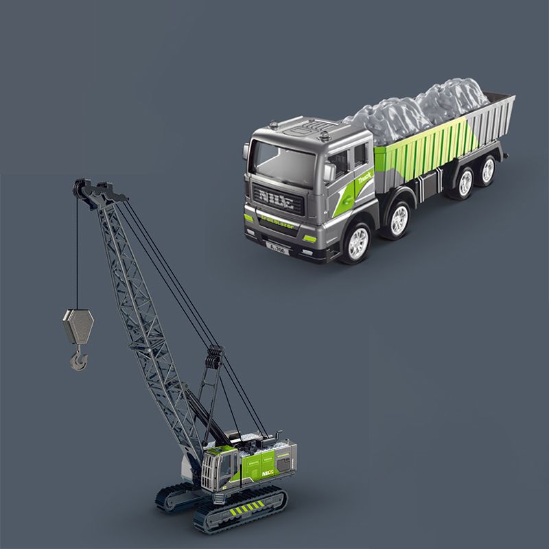 Grue et camion