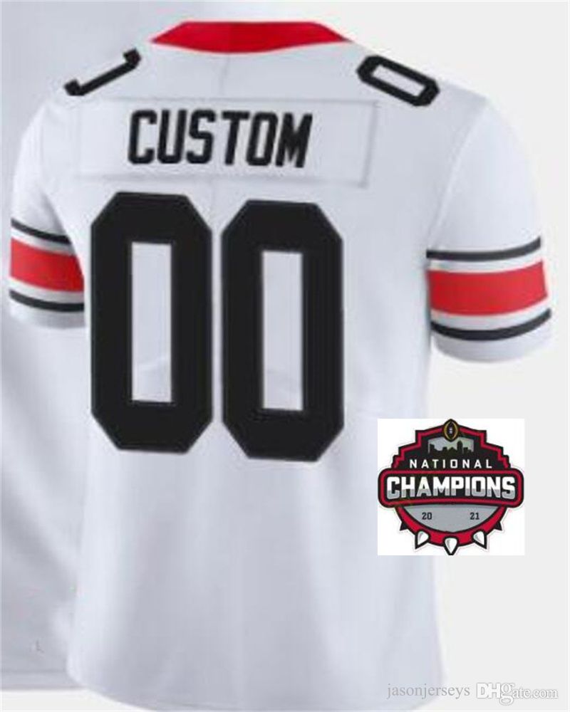 white with champions patch