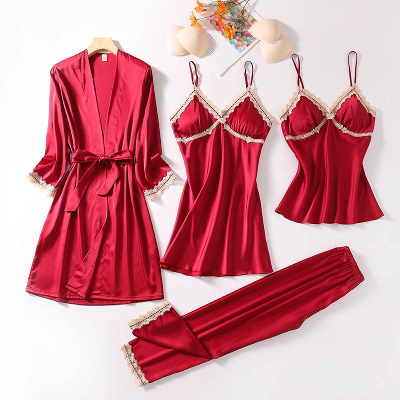 4PCS Burgundy