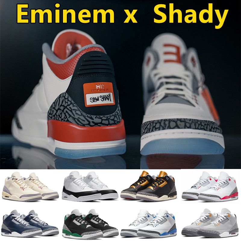 Nike air jordan Jorden Jorda 3s Jumpman 3 3S Basketball zapatos Eminem