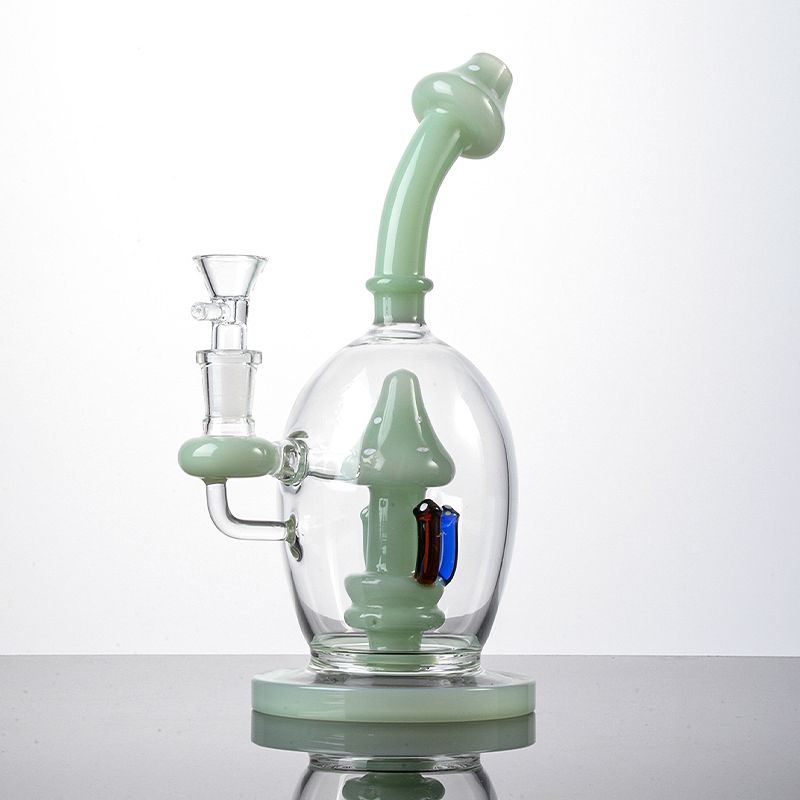 lake green bong with bowl