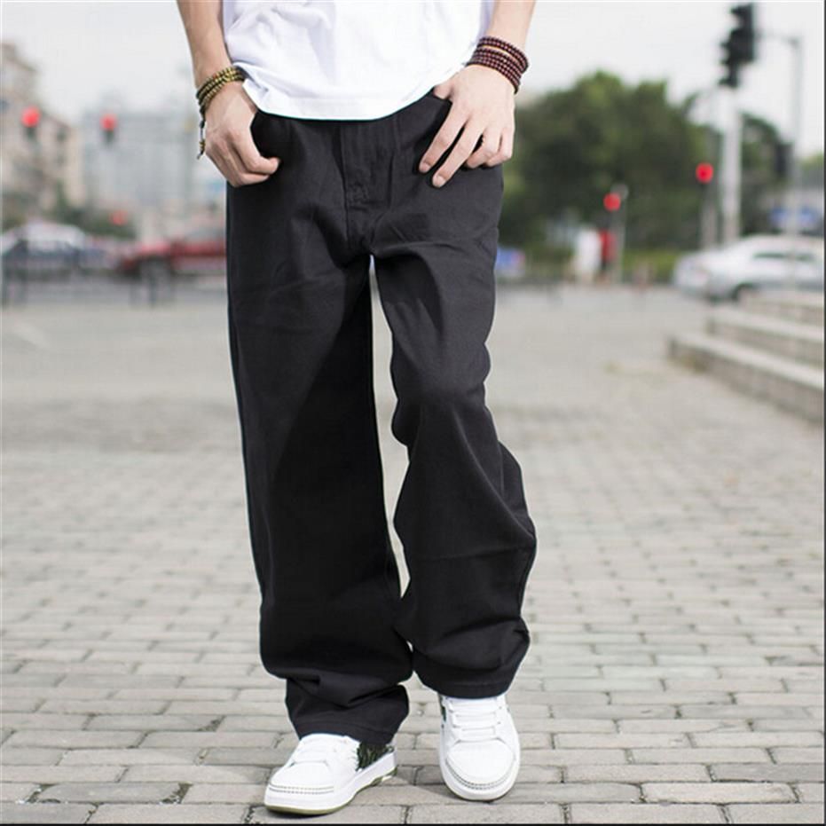 Whole Black Hop Jeans Baggy Style Pants For Boy Rap Jeans Mens Fat Trousers Hiphop Long Trousers Large2930 From $46.74 | DHgate.Com