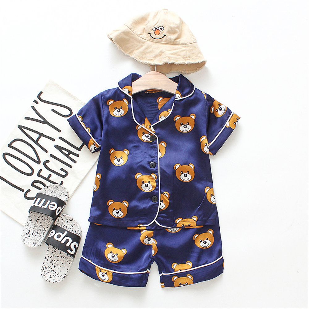 Pajamas d'ours - bleu marine