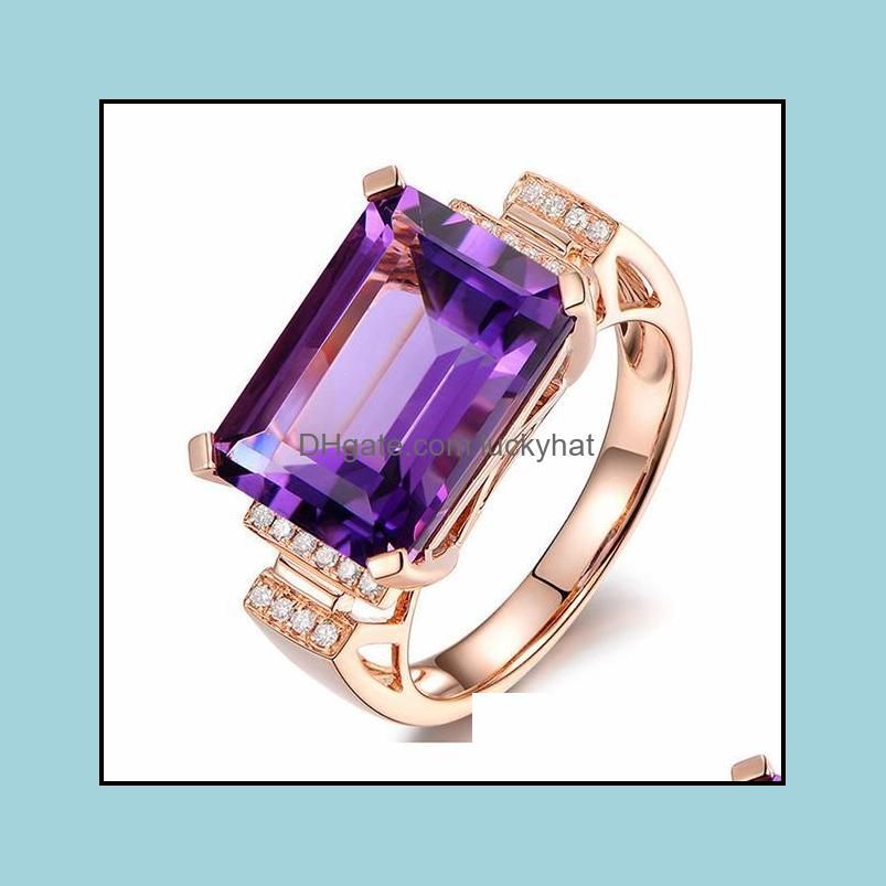 Purple Diamond Ring