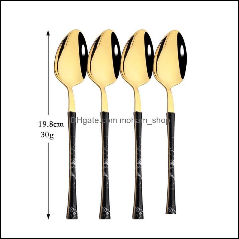 4Pcs Dinner Spoon A