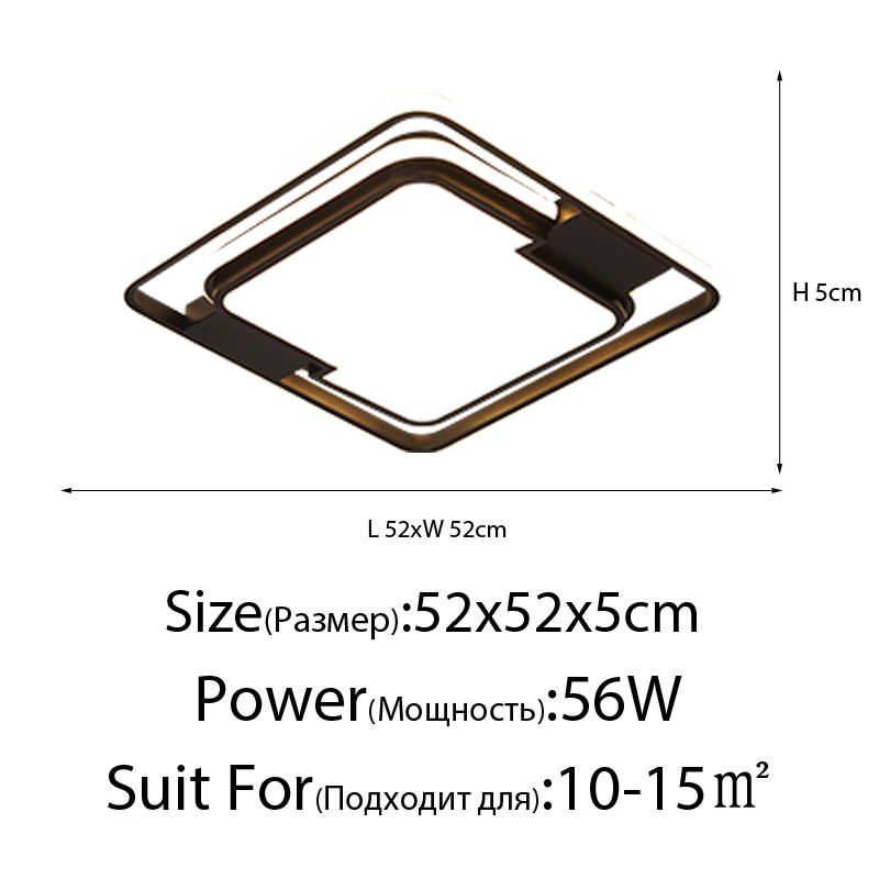 L52x52x5cm Warm white No remote