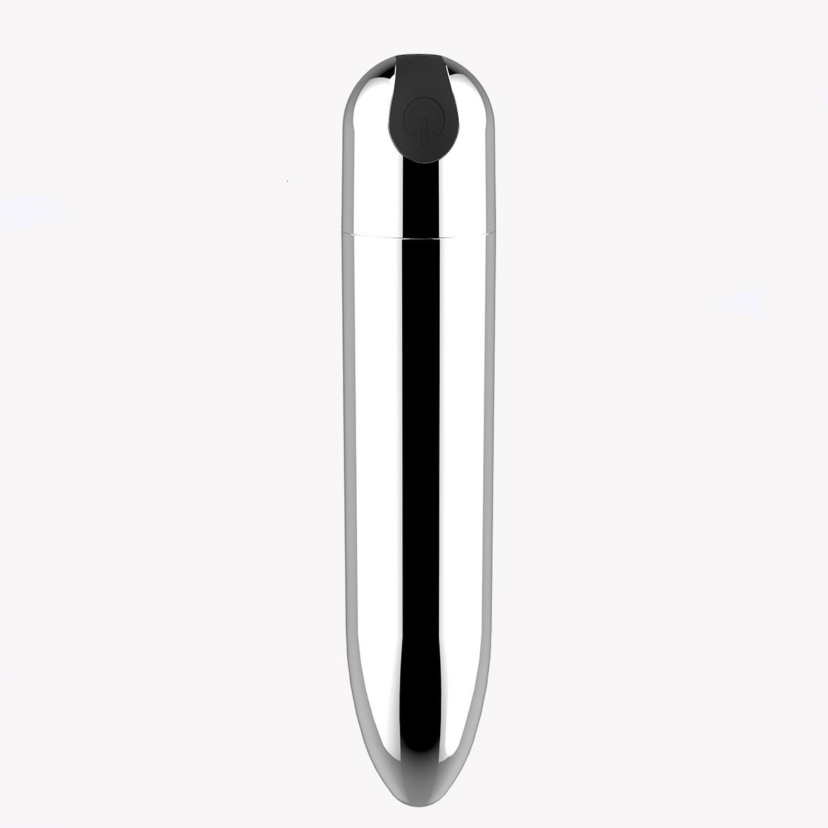 Siyah düğmeli uzun gümüş şarj