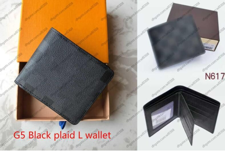 G5 Black Plaid L Wallet