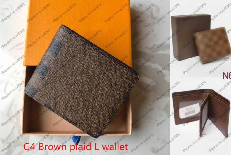 G4 Brown Plaid L кошелек