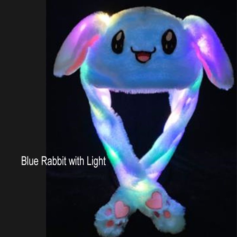 光のある青いウサギ