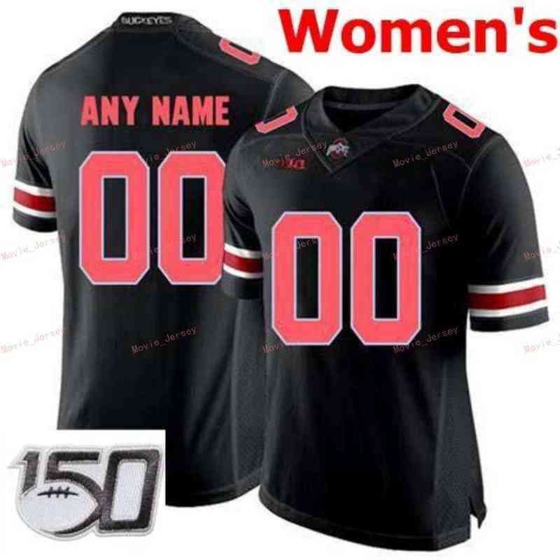 Rosso nero femminile con 150 ° patch