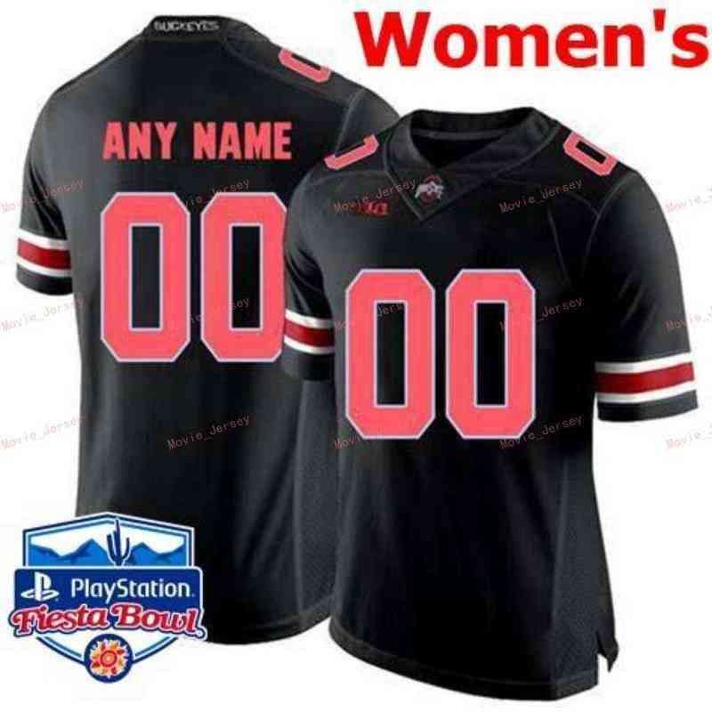 womens black red with fiesta bowl