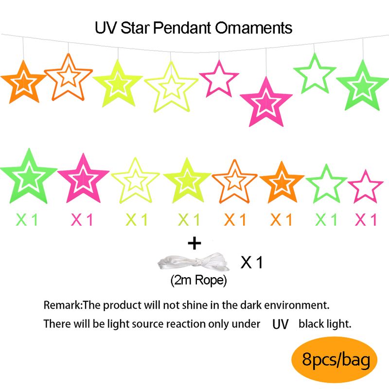 8pc Star Pendant