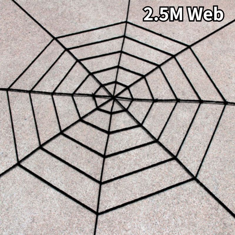 2.5m zwart web