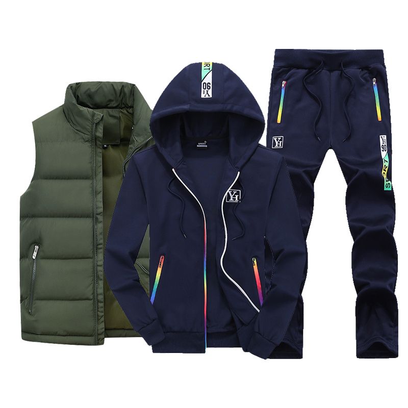 green navy 3pc