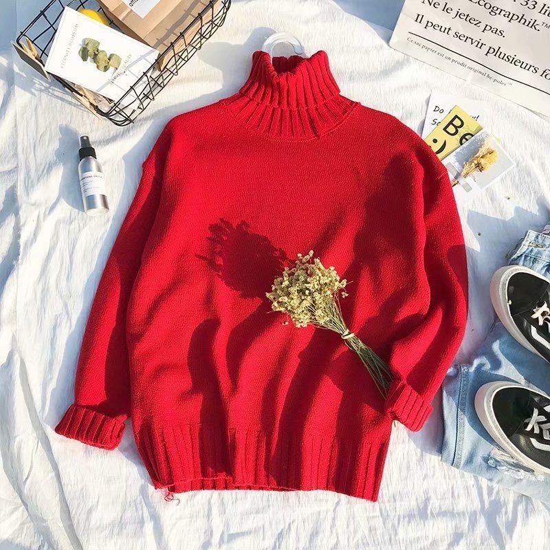 red turtleneck