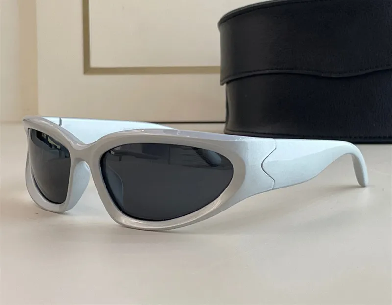 silver frame grey lens