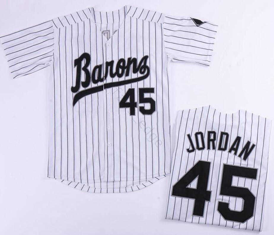 Birmingham Barons #45 Retro Jordan Baseball Jersey Stitched Black