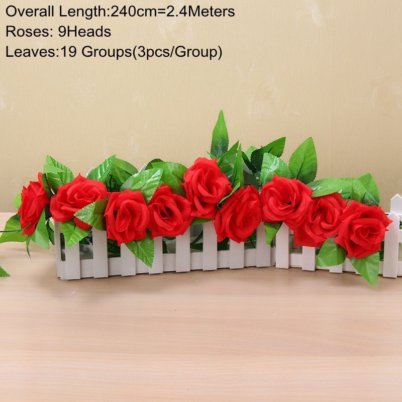 240 cm Rose Vine Red