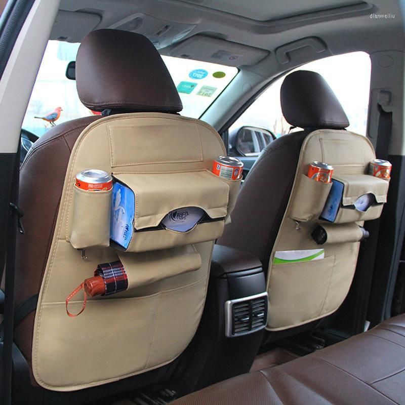 Car Rear Seat Storage Hanging Bag PU Car Interior Storage Organizer  Waterproof General