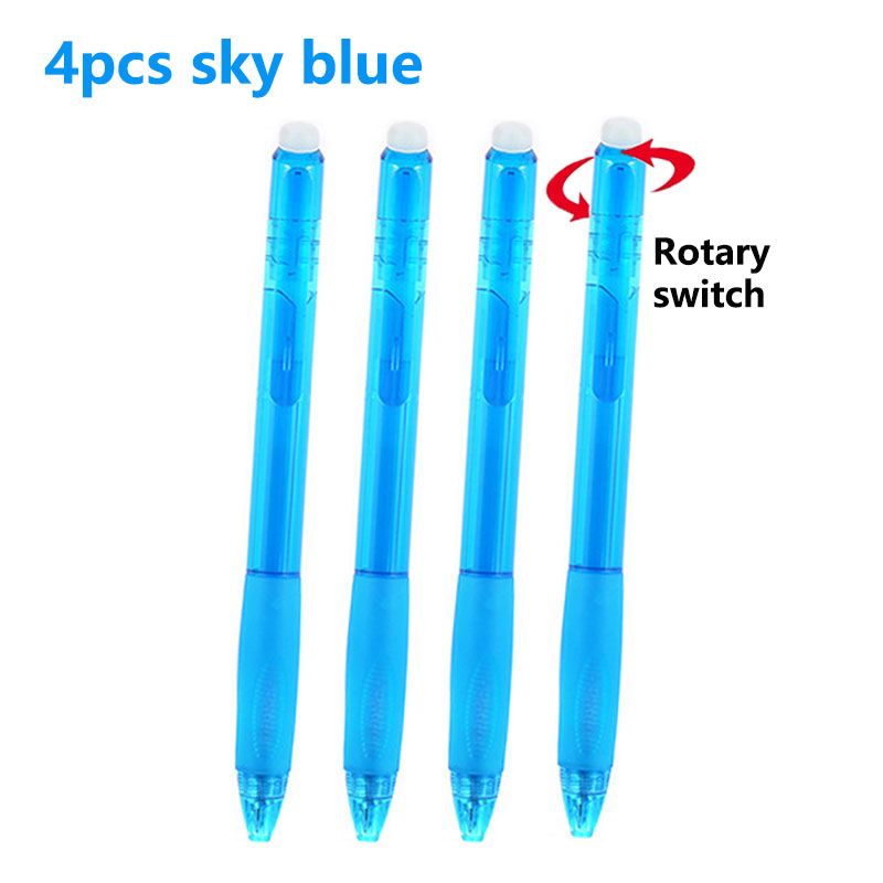 4pcs sky blue Pen 0.7mm