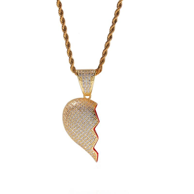 1pc Left Heart Gold