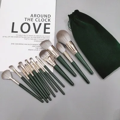 14pcs Brushes+Velvet Bag