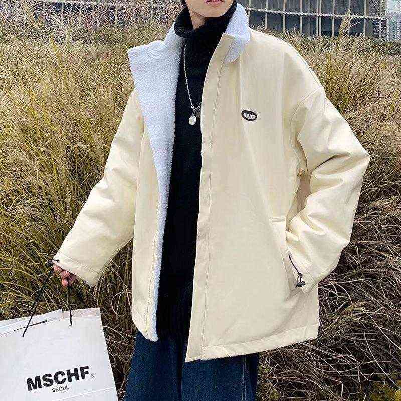 cappotto di pelliccia khaki