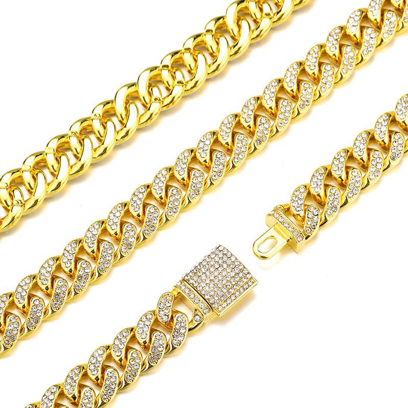 Gold 18inch*13mm kubanische Kette